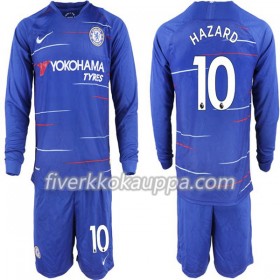 Jalkapallo Pelipaidat/Peliasut Chelsea Hazard 10 Lasten Kotipelipaita 2018-2019 Pitkähihainen